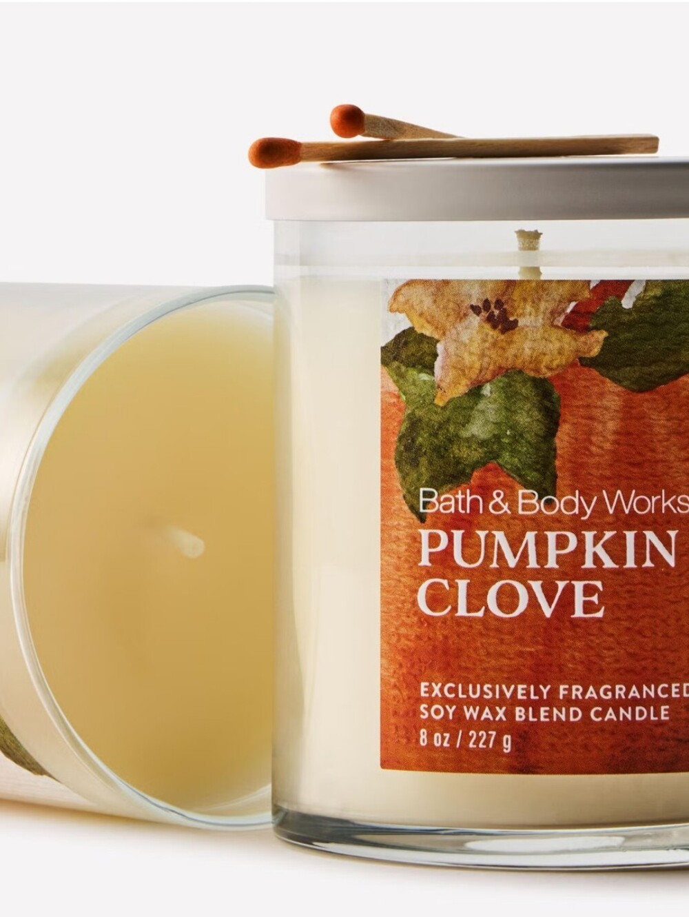 Bath & Body Works Pumpkin Clove Soy Wax Candle - Single Wick - Picture 2 of 4